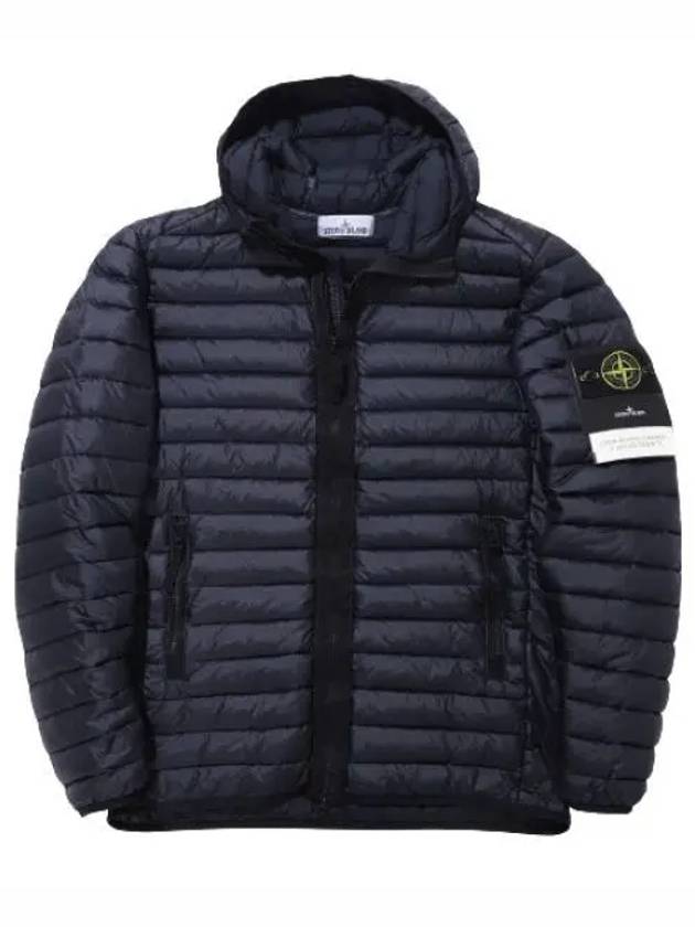 Loom Woven Chambers Down Padding Dark Navy - STONE ISLAND - BALAAN 2