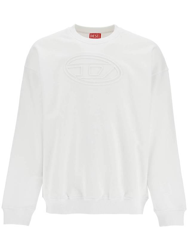 S Smart Bigoval Sweatshirt White - DIESEL - BALAAN 2