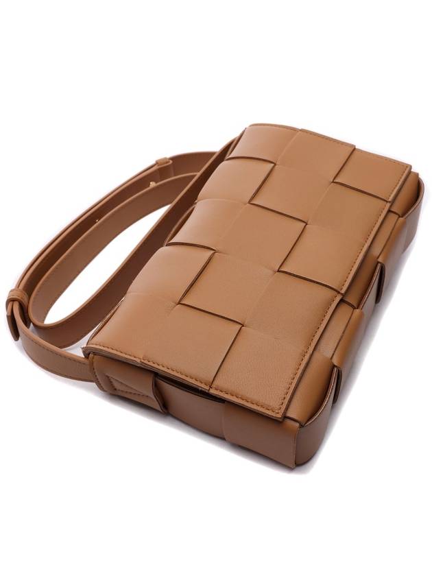 Intrecciato Cassette Cross Bag Caramel - BOTTEGA VENETA - BALAAN 6