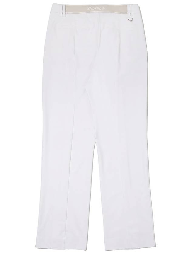 Player slit bootcut WHITE WOMAN - MALBON GOLF - BALAAN 2