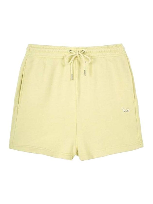 Baby Fox Patch Regular Shorts Yellow - MAISON KITSUNE - BALAAN 1