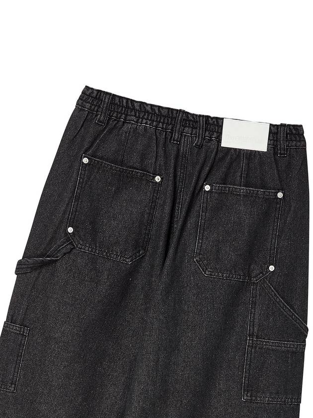 Carpenter obi banding denim black - THE GREEN LAB - BALAAN 5