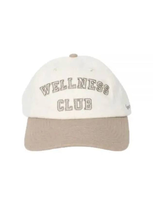 Wellness Club Flannel Hat Off-whiteElephant ACAW2331OF 146 Wellness Club Cap - SPORTY & RICH - BALAAN 1