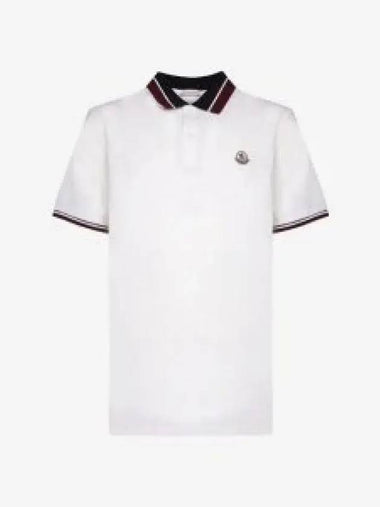 8A00018 89A16 034 Logo Patch Polo Shirt 1336279 - MONCLER - BALAAN 1