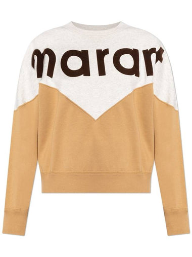 Marant Etoile Sweatshirt With Logo, Women's, Beige - ISABEL MARANT ETOILE - BALAAN 1