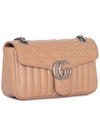 GG Marmont Small Shoulder Bag Beige - GUCCI - BALAAN 3