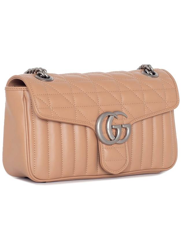 GG Marmont Small Shoulder Bag Beige - GUCCI - BALAAN 3