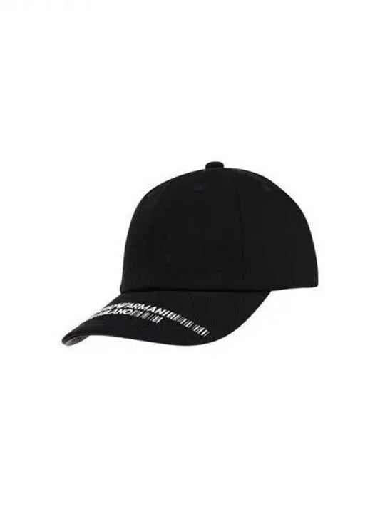 Men s Barcode Logo Embroidered Baseball Cap Black 271523 - EMPORIO ARMANI - BALAAN 1