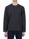 Crewneck Heavy Cotton Jersey Sweatshirt Lead Grey - STONE ISLAND - BALAAN 2