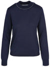 Work In Progress Wool Knit Top Navy - MAISON MARGIELA - BALAAN 3