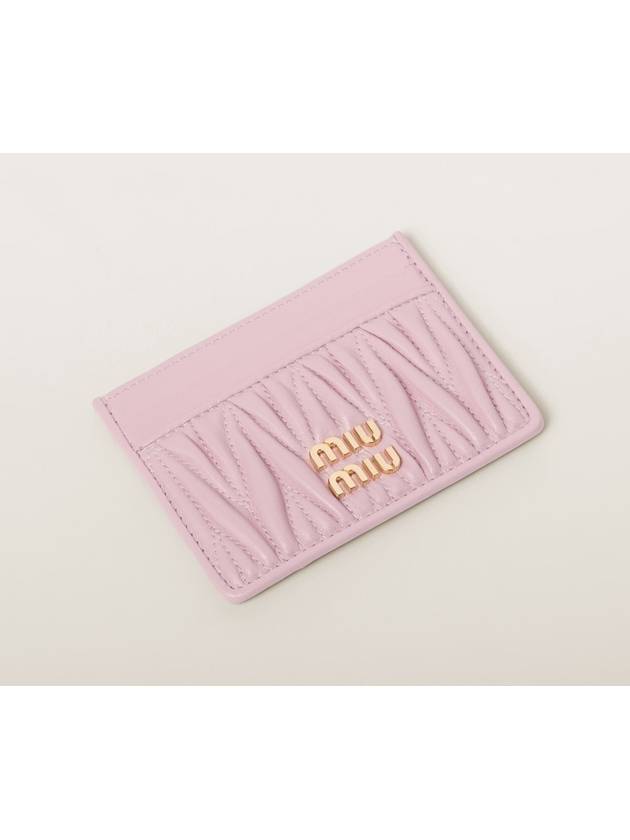 Materasse Nappa Leather Card Wallet Alabaster Pink - MIU MIU - BALAAN 3