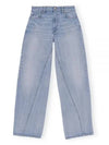 Women's Jozey Wide Jean Light Blue - GANNI - BALAAN 2