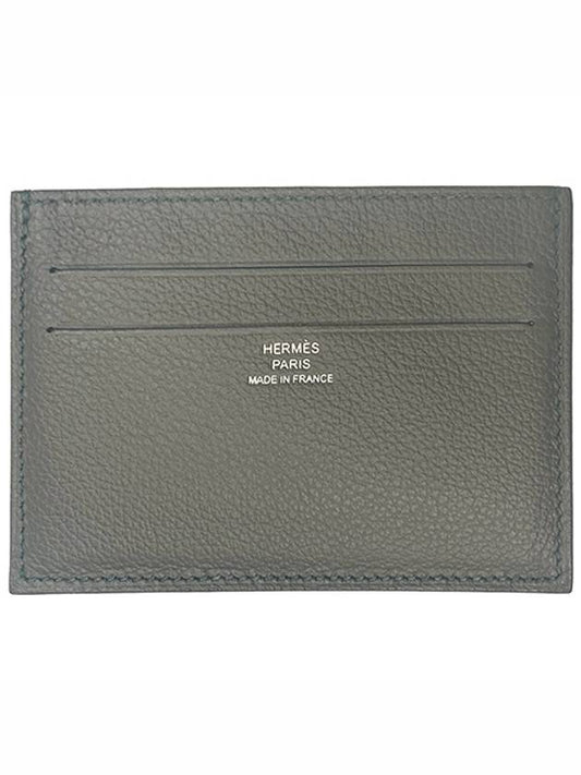 Citizen Twill Card Wallet Gris Mayer - HERMES - BALAAN.