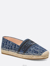 Stonewashed-Effect Cotton Espadrille Shoes Blue - DIOR - BALAAN 2