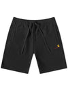 American Script Sweat Short Black - CARHARTT WIP - BALAAN 1