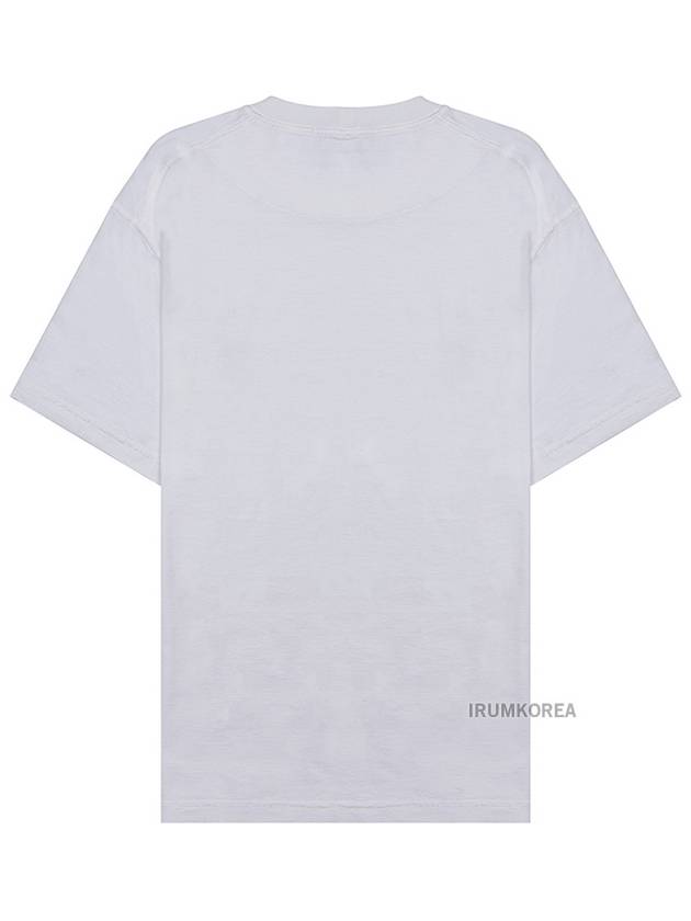 Organic Cotton Short Sleeve T-Shirt White - STONE ISLAND - BALAAN 3