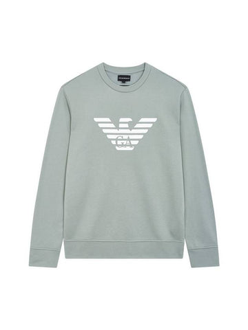 Logo Print Sweatshirt Green - EMPORIO ARMANI - BALAAN 1