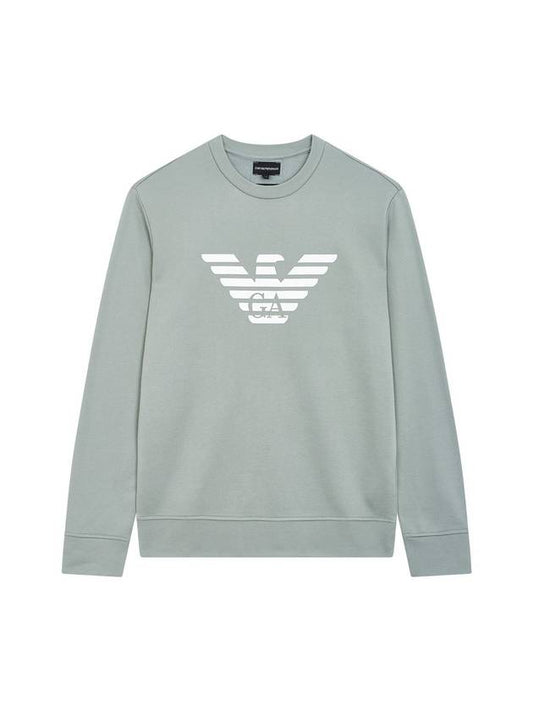 Logo Print Sweatshirt Green - EMPORIO ARMANI - BALAAN 1