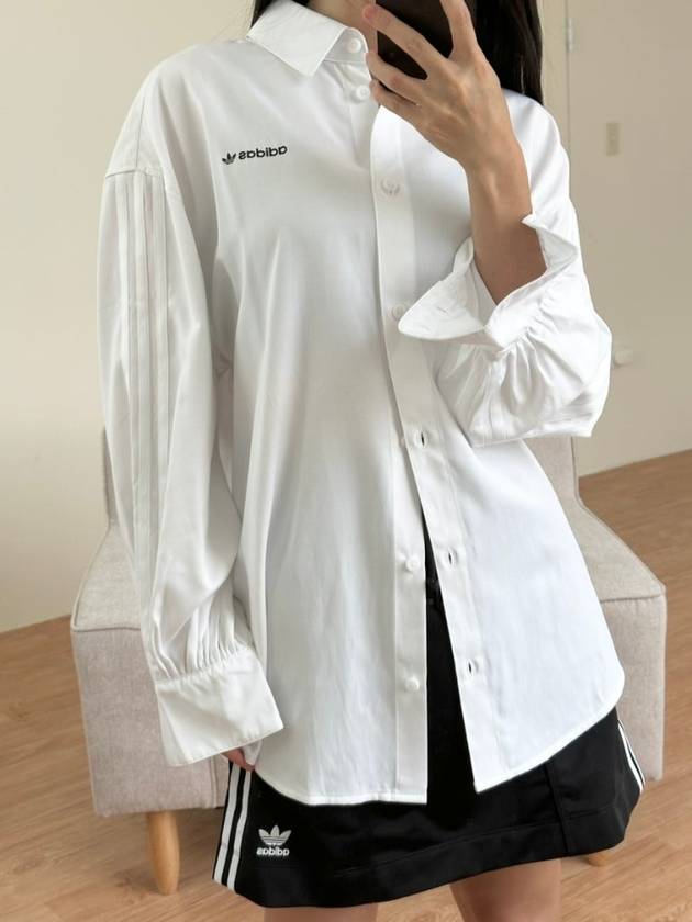 Oversized Shirt IR9790 White WOMENS - ADIDAS - BALAAN 4