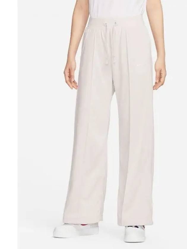 Sportswear Essentials High Waist Wide Pants White - NIKE - BALAAN 2