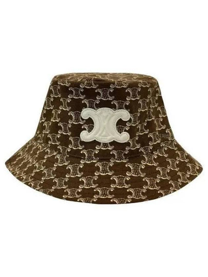 Triomphe Bucket Hat Dark Brown - CELINE - BALAAN 2