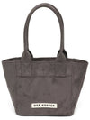 SHOPPER SUEDE CHARCOAL MINI - DER KOFFER - BALAAN 1