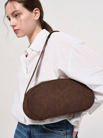 Stone bag suede brown - DU MATIN - BALAAN 1