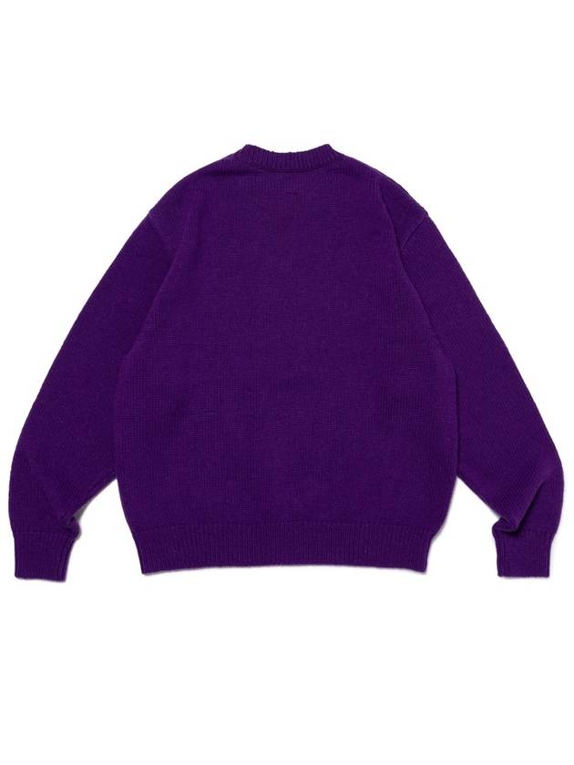 Low Gauge Purple Knit Sweater HM27CS038PP4 - HUMAN MADE - BALAAN 3