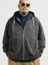 City Ground Block Hooded Zip-Up Gray - BOOVOOM - BALAAN 1