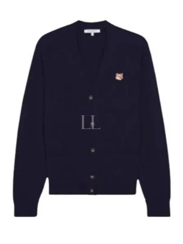 Fox Head Patch Classic Cardigan Navy - MAISON KITSUNE - BALAAN 2