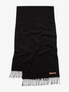 Wool Fringe Scarf Black - ACNE STUDIOS - BALAAN 2