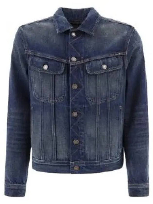 Cotton Denim Jacket Blue - TOM FORD - BALAAN 2