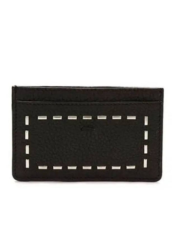 Metal stitch card wallet black 270947 - FENDI - BALAAN 1