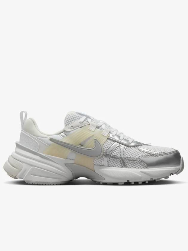 V2K Run Low Top Sneakers Metallic Silver White - NIKE - BALAAN 4