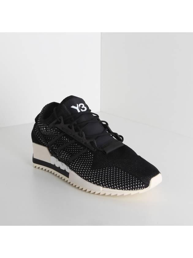 Harigane Logo Low Top Sneakers Black - Y-3 - BALAAN 2