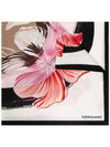 Women's Tulip Print Silk Scarf Ivory - SALVATORE FERRAGAMO - BALAAN 1