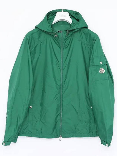 Etiache Rain Hooded Zip Up Emerald Green - MONCLER - BALAAN 2