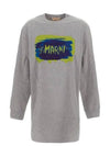 Logo Long Sleeve T-Shirt Grey - MARNI - BALAAN 2