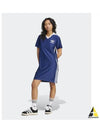 Adicolor 3 Stripe Pinstripe Short Dress Navy - ADIDAS - BALAAN 2