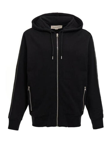 24FW Hooded Sweatshirt 654794QXAAP0548 Black - ALEXANDER MCQUEEN - BALAAN 1