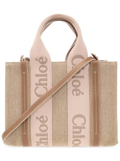 Woody Logo Small Tote Bag Blush Beige - CHLOE - BALAAN 2