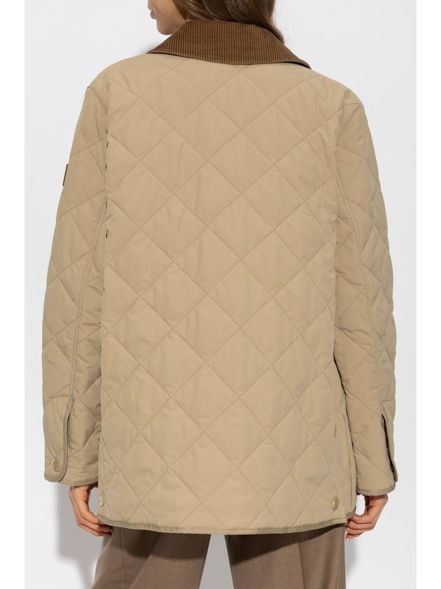 Diamond Quilted Thermoregulated Barn Jacket Honey - BURBERRY - BALAAN 5