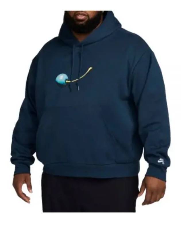 SB Fleece Pullover Skate Hoodie  Armor Navy - NIKE - BALAAN 2