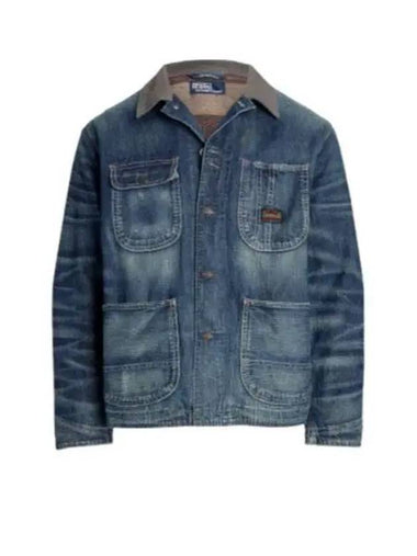 Pocket Denim Jacket Blue - POLO RALPH LAUREN - BALAAN 1