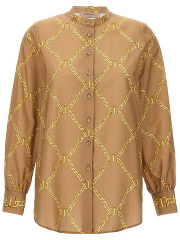 Twinset Print Shirt - TWINSET - BALAAN 1