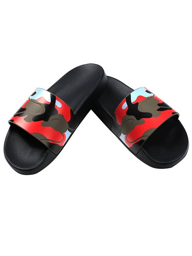 Men's Graphic Print Camo Slippers - VALENTINO - BALAAN 4