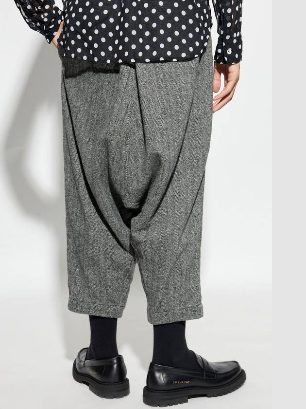 Comme Des Garçons Black Wool Trousers, Unisex, Grey - COMME DES GARCONS - BALAAN 6