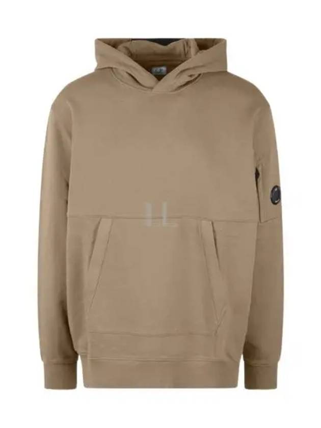 Diagonal Raised Fleece Lens Hoodie Walnut - CP COMPANY - BALAAN 2