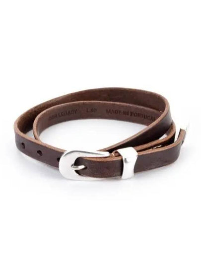 Metal Buckle 2cm Leather Belt Marrone - OUR LEGACY - BALAAN 2