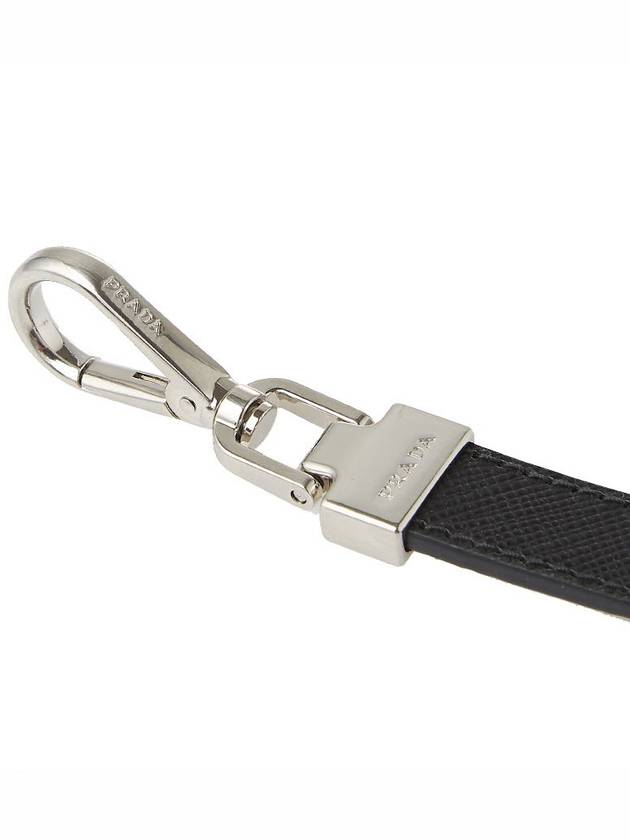 Saffiano Leather Key Holder Black - PRADA - BALAAN 7